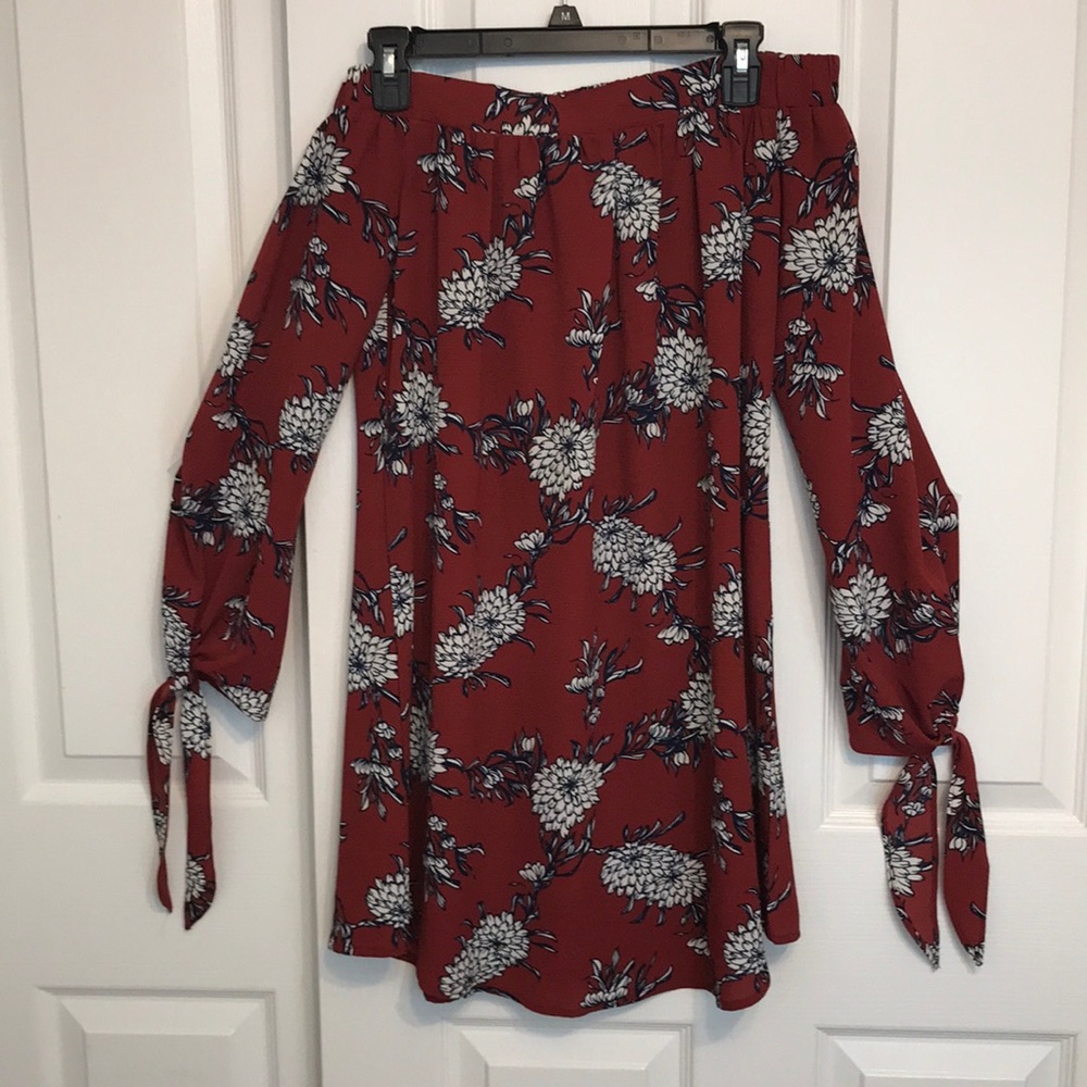 Off the shoulder floral dress